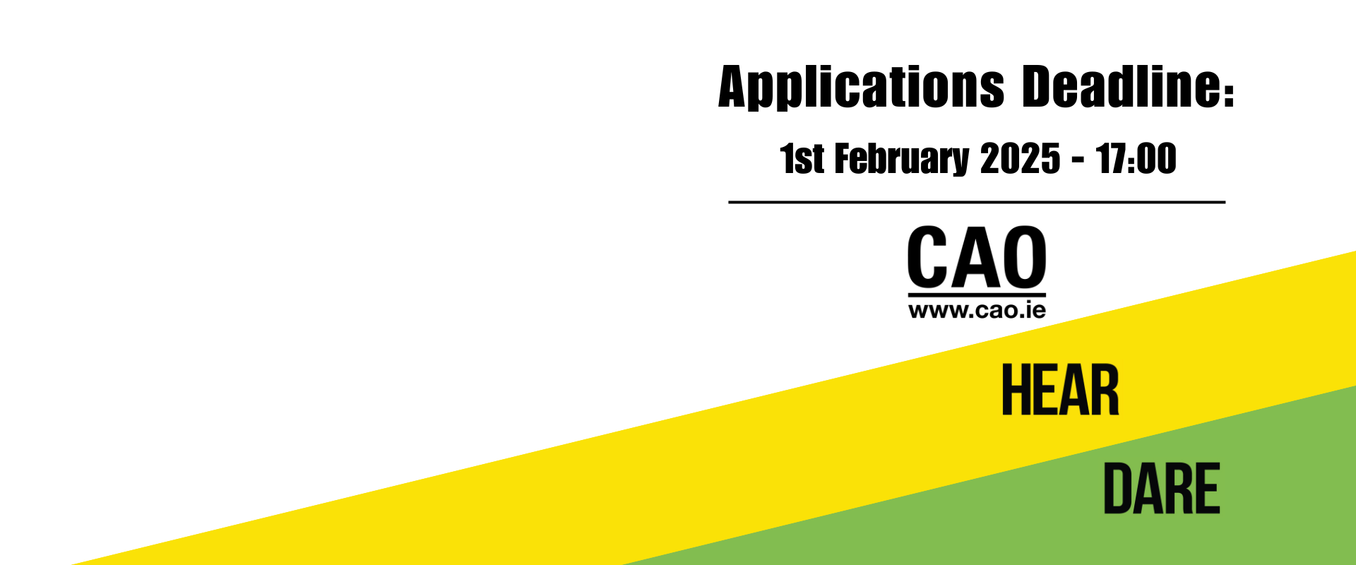 CAO Applications Deadline